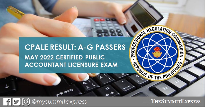 A-G Passers: May 2022 CPALE results