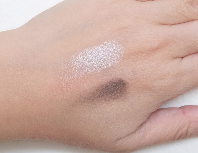 a swatch photo of How to contour the eye area using Essence Contouring Eyeshadow Set.