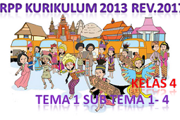 RPP Kurikulum 2013 Kelas 4 SD Tema 1 Subtema 1-4 Tahun Pelajaran 2018/2019