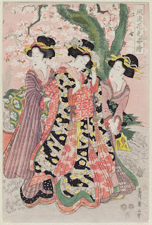 Portrait of a Fashionable Cherry-blossom Viewing Party (Fûryû hanami sugata-e) Date:1812