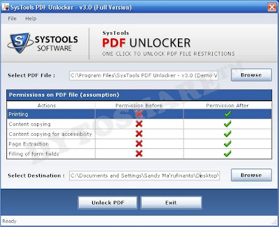 Download SysTools PDF Unlocker v3.0 Full Version + Crack + Repack