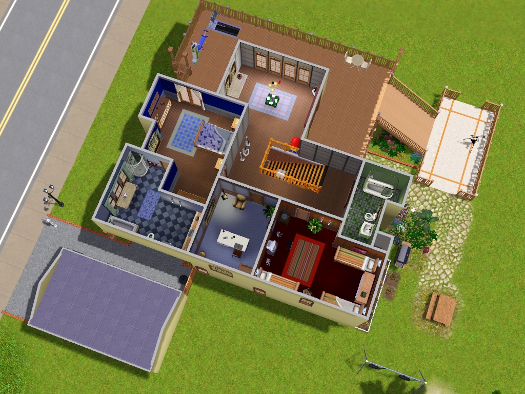 Denah Rumah Sims Free Play Terbaru Denahom