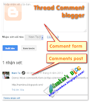 Demo: Chuyển khung comments form lên trên nhận xét với thread comment 