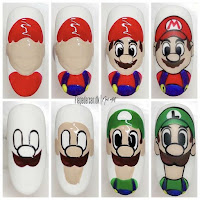 Diseños de uñas de Super Mario Bros