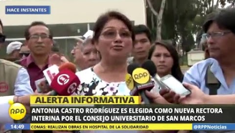 Universidad de San Marcos comunica que elección de rectora interina es ilegal