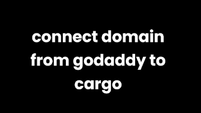 Connect Domain from GoDaddy to Cargo Collective