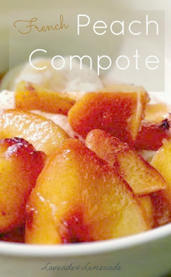 Fresh Peach Compote: Recipe from Lavende & Lemonade