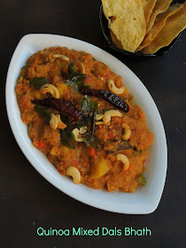 Quinoa Sambar bhath, Quinoa Dal Bhath.jpg