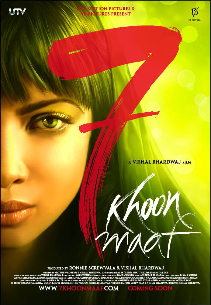 Priyanka Chopra 7 Khoon Maaf Mp3 Songs Free Download| 7 Khoon Maaf Hindi 