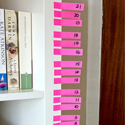 Post-it note calendar