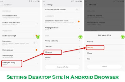 Setting Desktop Setting in Browser Android