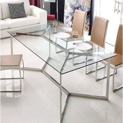 Living Room Stainless steel Centre Tables With 8MM Mirror