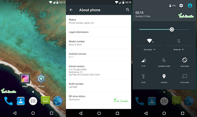 Android 5.1.1 AOSP Rom for Moto G 2nd Generation : How to install