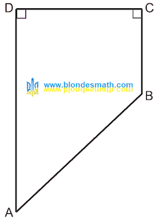 Прямоугольная трапеция. Как выглядит прямоугольная трапеция. Два прямых угла вверху трапеции. Математика для блондинок.