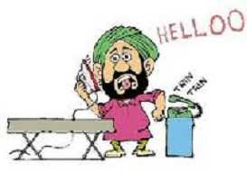 Punjabi Funny Whatsapp Joke Status in Hindi image