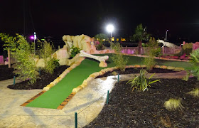 Dino Falls Adventure Golf at the Trafford Golf Centre in Manchester