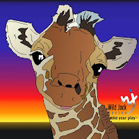 giraffe portrait of awkward