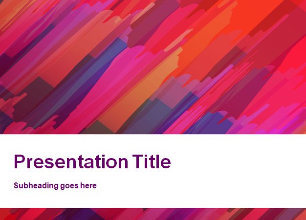 Red Canvas PowerPoint Template