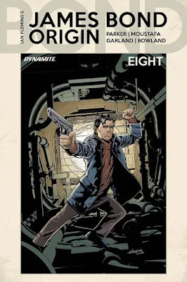 "James Bond: Origin núm.8" de Jeff Parker e Ibrahim Moustafa.
