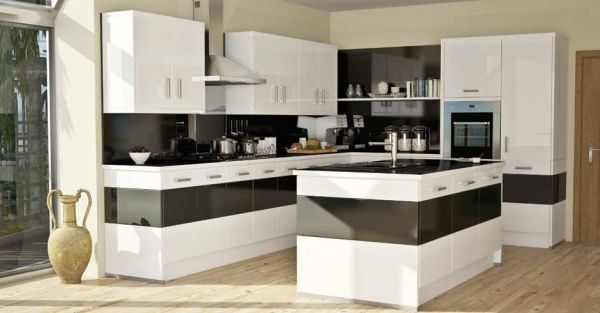 Gambar Rumah Minimalis Ku Desain Dapur Klasik Dengan Warna Hitam Putih