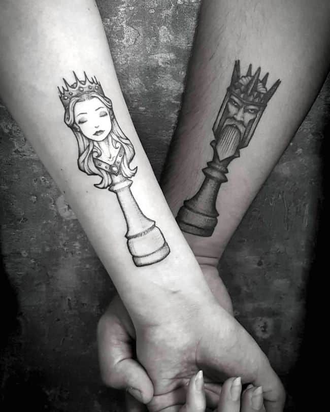 220 Chess Pieces Tattoos Designs 2019 King Queen Board