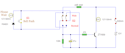 A Doorbell for the Deaf Circuit Diagram