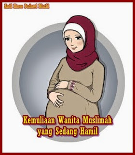 gambar dp bbm wanita muslimah hamil 