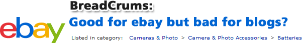 are breadcrumbs good for blogs