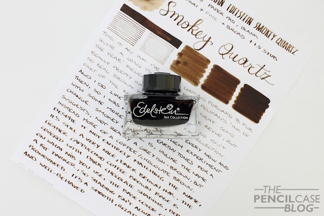 Inktastic: Pelikan Edelstein smokey Quartz ink review