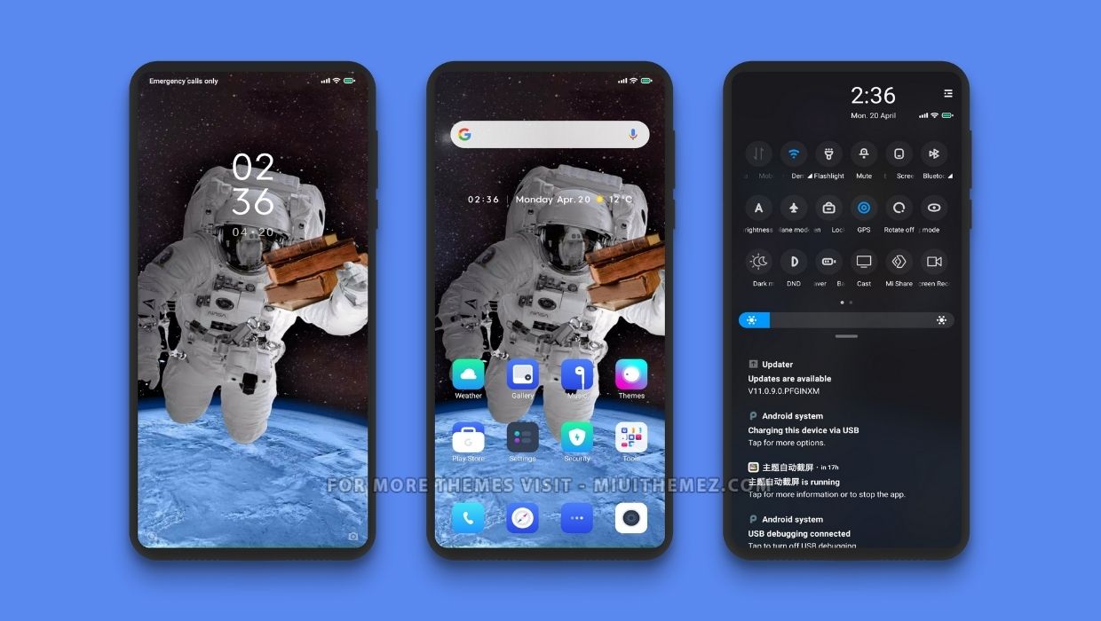 Astronout Book MIUI Theme