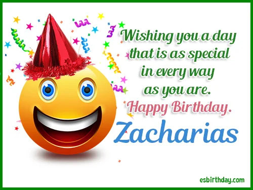 Zacharias Happy birthday