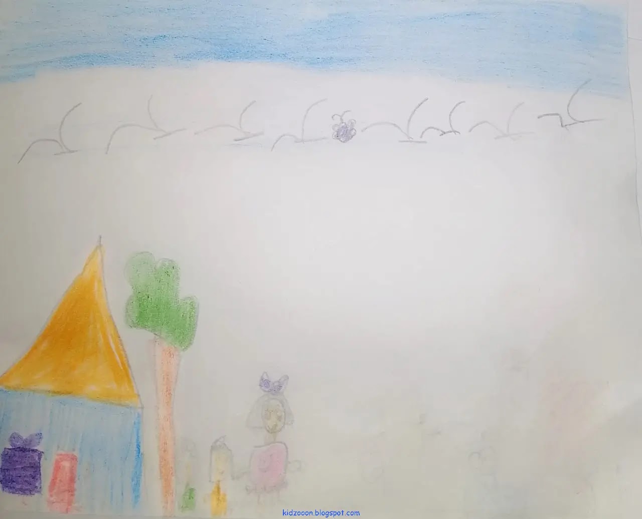 من قصص الأطفال - قصة: صندوق العيد - تأليف: زهراء كوثراني - فكرة ورسومات الطفلة: ملك مصطفى - موقع (كيدزوون | Kidzooon)