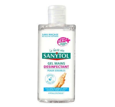 Gel mains désinfectant Sanytol pour peaux sensibles