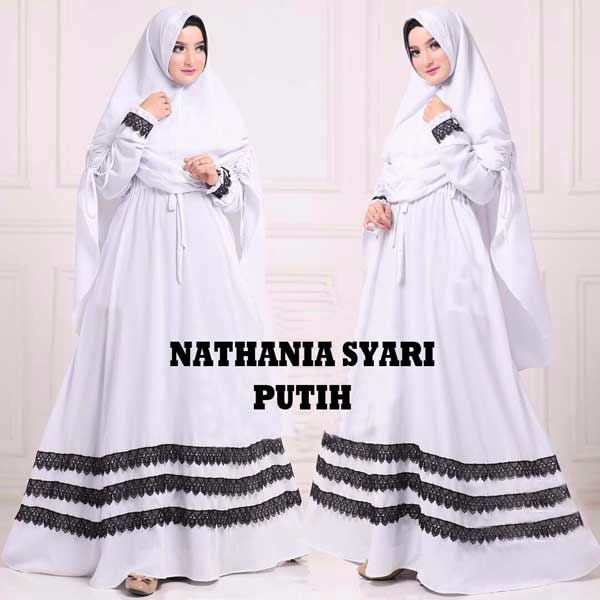  GAMIS  MUSLIMAH  NATHANIA Gamis Muslimah Trendy  Model 