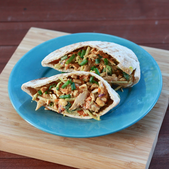 Thai Chicken Salad Pitas | The Sweets Life