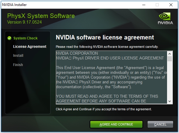nvidia latest physx version download