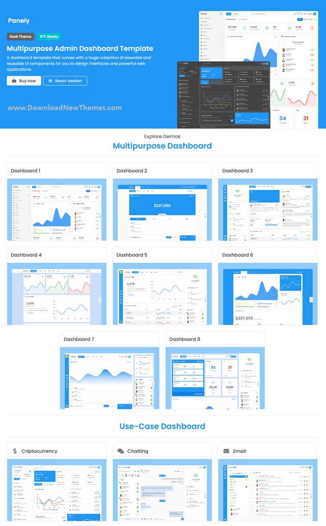 Multipurpose Admin Dashboard Template