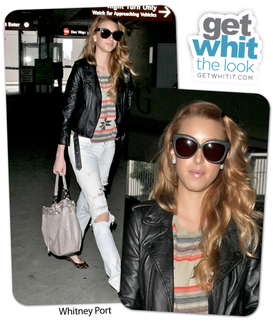 whitney port hair colour 2011. Whitney Port hit the streets