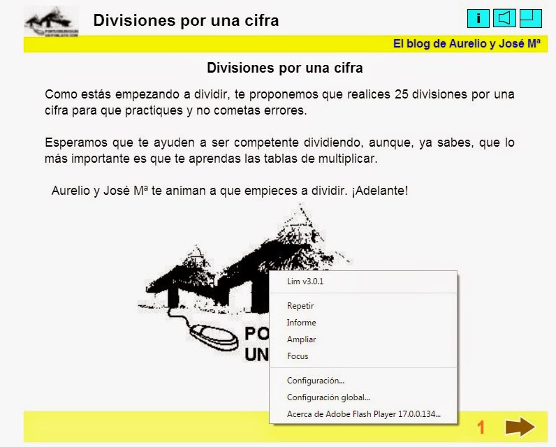 Practica la división por una cifra