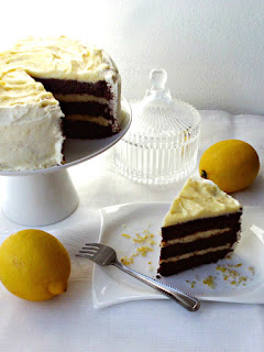 Čokoládový dort s citronovým krémem