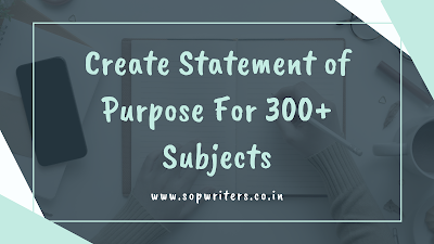 Statement of Purpose Writing Services