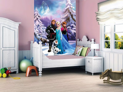 Kamar Tidur Anak Perempuan Bertema Frozen