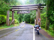 . as I travel south through the United States is Mt Rainier National Park. (rainier sign )