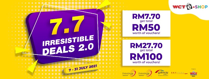 Jangan Lepaskan Tawaran 'Irresistible Deals' dari WCT Malls Sehingga 31 Julai 2021 Ini