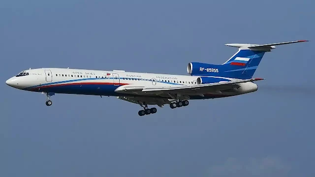 Another Russian TU - 154M plane used to fly over the US.