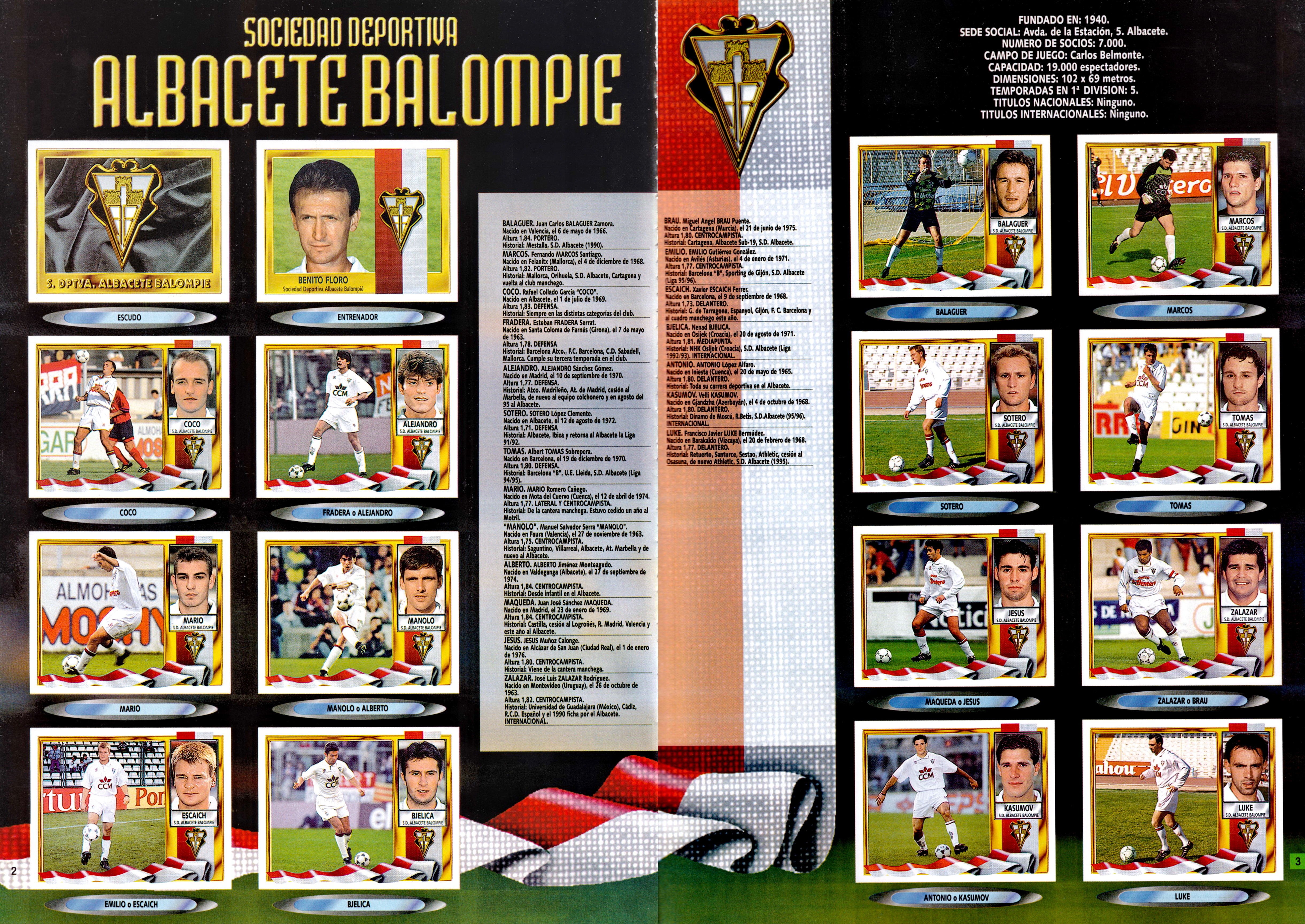 Album de Cromos: Liga 94-95 de Varios: (2008) Manuscrito