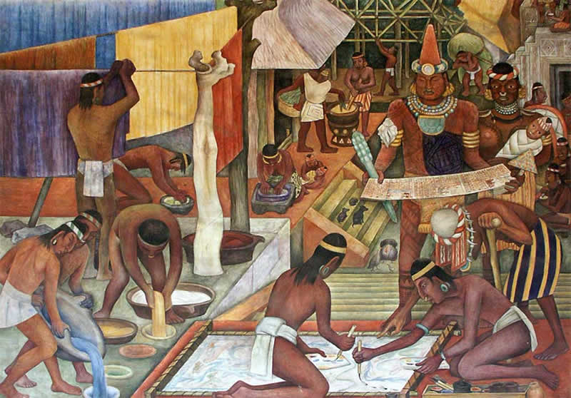 Murals of the History of Tarascans, Mexico