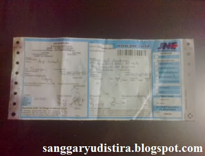 bukti pengiriman wayang golek dari pengrajin sanggar yudistira