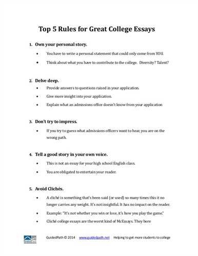 College Essay Examples of Papers