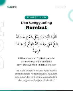 Doa Menggunting Rambut Ketika Berhaji Umroh